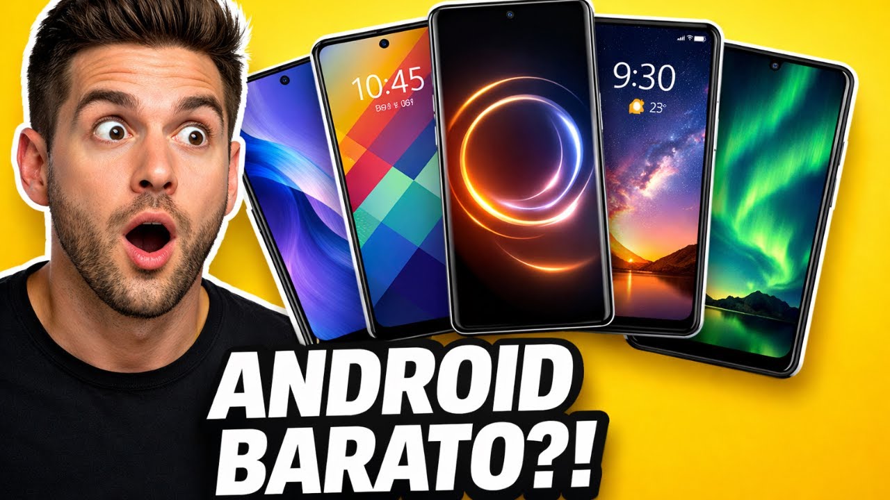 Eu Descobri os 5 Melhores Androids BARATOS em 2025
