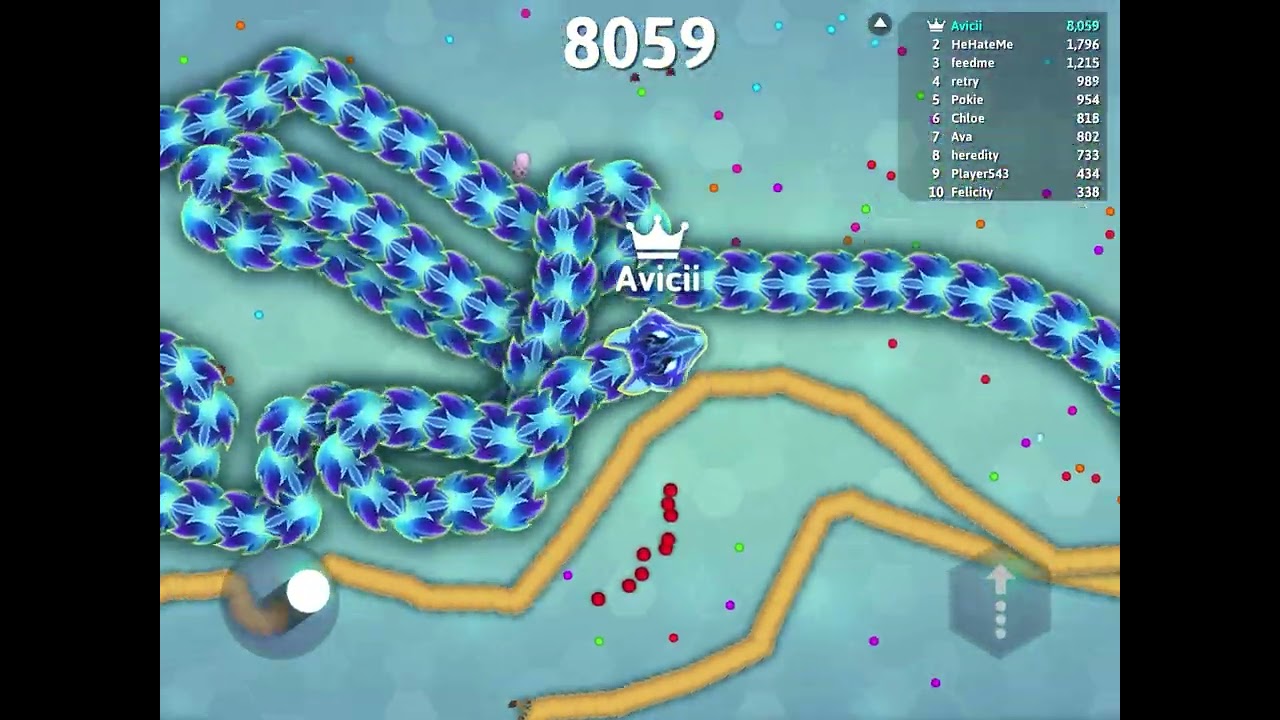 Snake.io | how to find the biggest players in snake.io and then kill them to get big