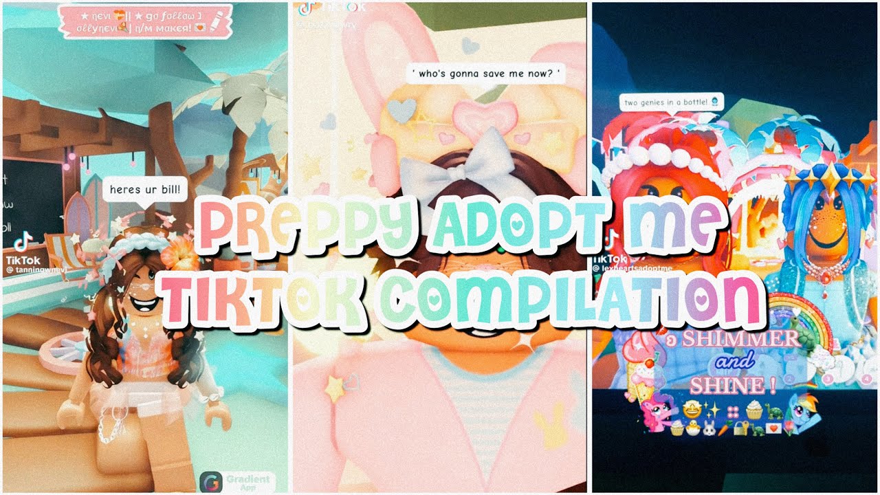 PREPPY ADOPT ME TIKTOK COMPILATION || xoxohgrace || #adoptmeroblox #preppyadoptme #compilation