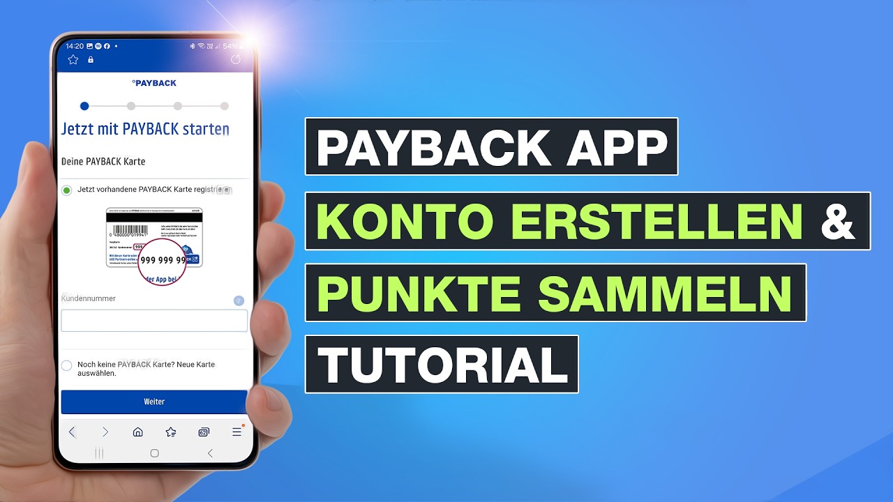 Payback App installieren, Konto erstellen und Payback Punkte sammeln - Testventure