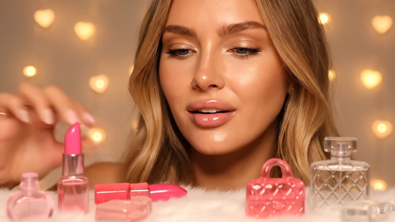 Satisfying ASMR Mukbang - Barbie Edition AI ASMR Muckbang #satisfying #relaxing#mukbang#crystallized