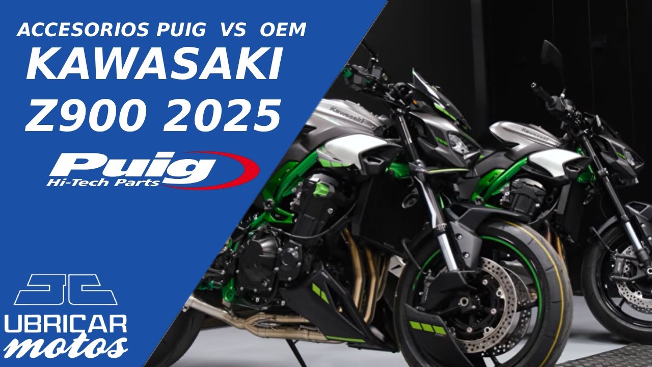 Equipa tu KAWASAKI Z900 2025 con Puig | Comparación vs OEM
