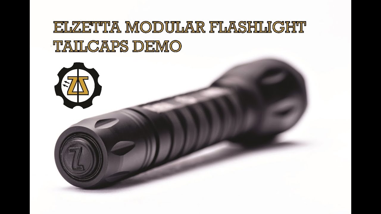 Elzetta Modular Flashlight Tailcaps Demonstration, Elzetta vlog episode 16