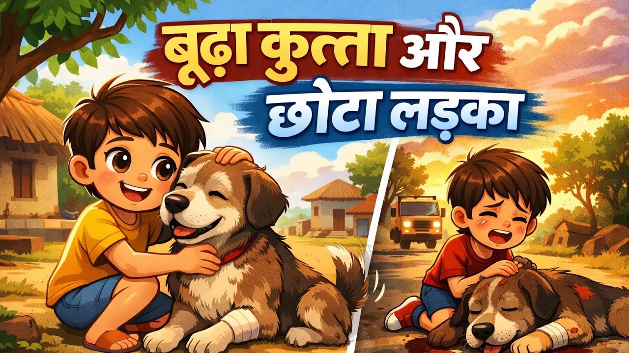 ☺️❤️ चिंटू और बूढ़े कुत्ते की दोस्ती | chintu or budhe kutte ki dosti | hindi story | moral story | 