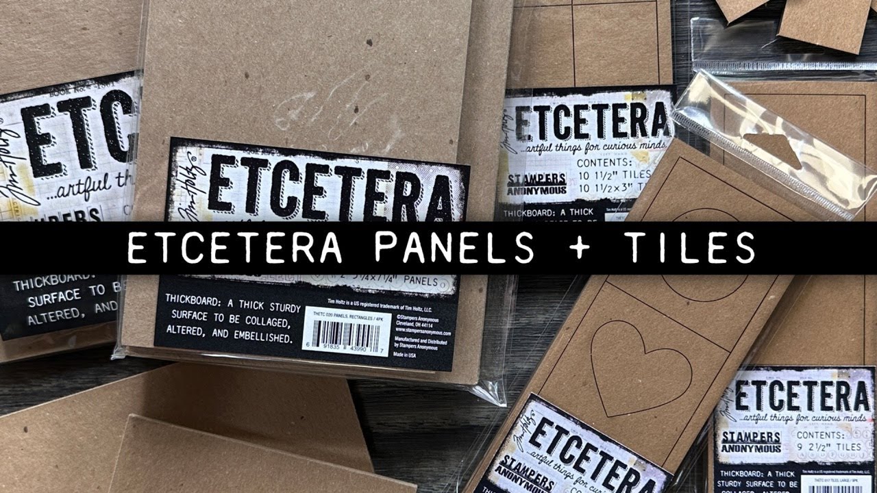 Tim Holtz Etcetera Panels + Tiles