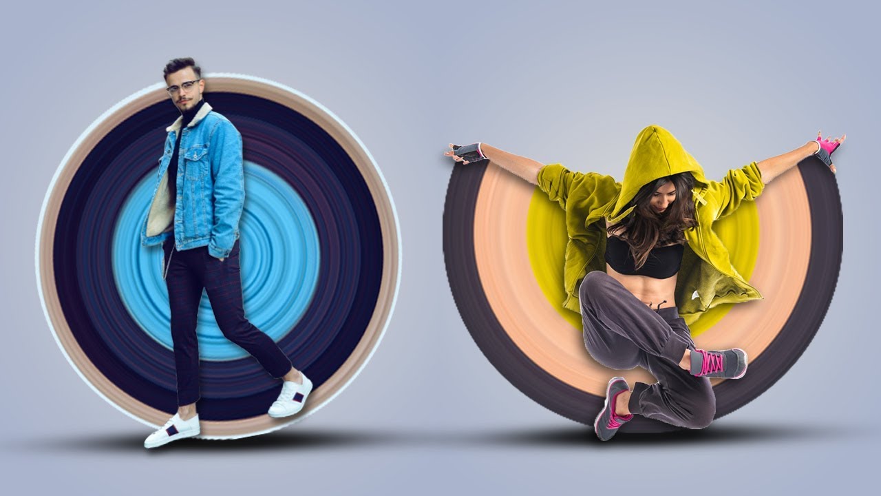Circular Stretch Photo Effect in Photoshop Editing | Pixel Stretch Effect Photoshop Creative Editing
