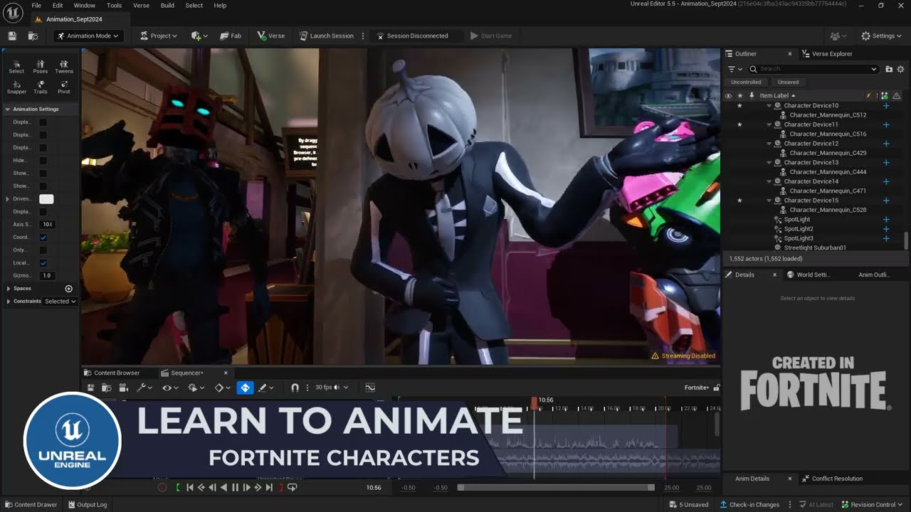 How To Add Animations To Fortnite Characters in UEFN Using The Character Device | Step-by-Step