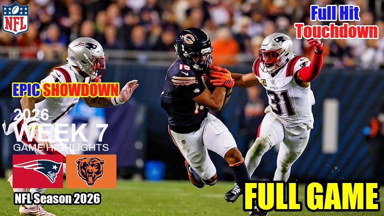 New England Patriots против Chicago Bears, TNF | Лучшие моменты всей игры | 7-я неделя сезона НФЛ...