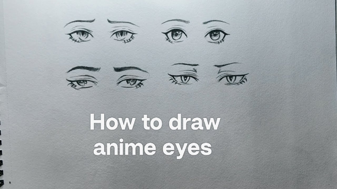 How to draw eyes easy || drawing anime eyes step by step 