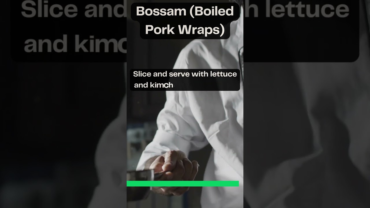 Korean Food | Boiled Pork Wraps | Bossam 