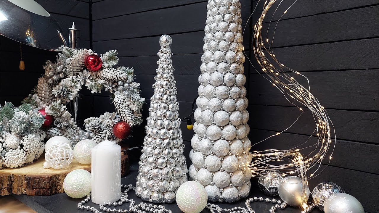 Сделай сам. DIY. Елка из бумаги и фольги. Do it yourself DIY Christmas tree made of paper and foil