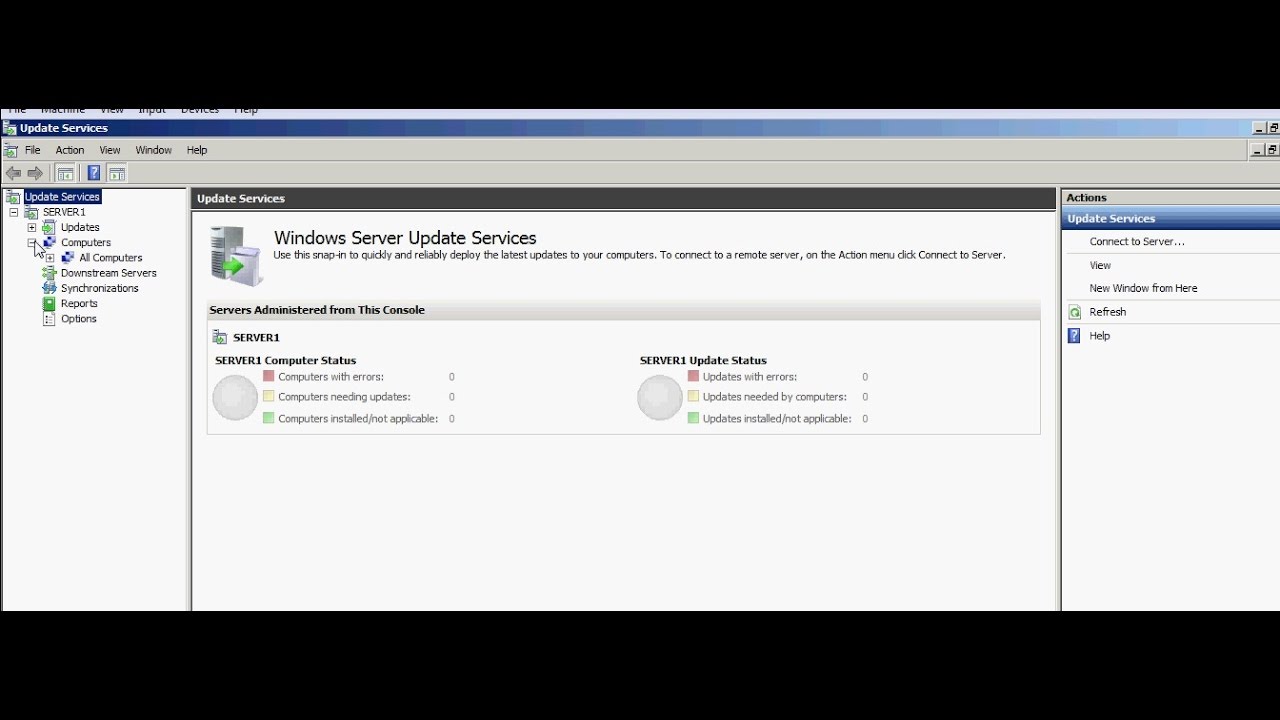Server 2008 - Windows Software Update Services Role installation and configuration
