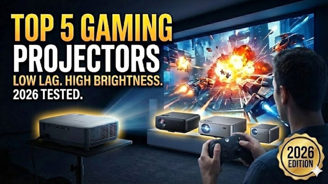 Top 5 Best Gaming Projectors 2026 &ndash; Tested for Low Lag , High Brightness & Console Performance!