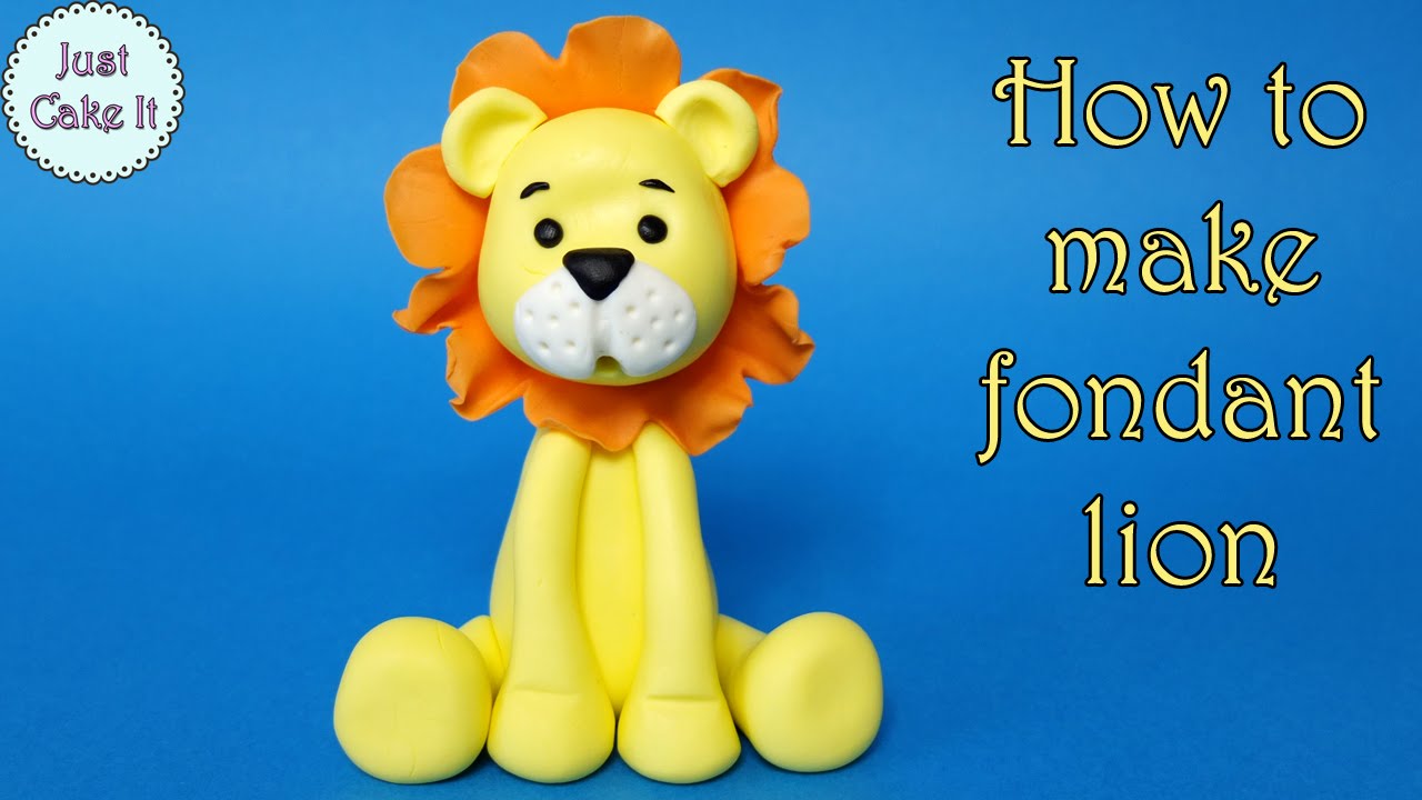 Как сделать льва из помадки