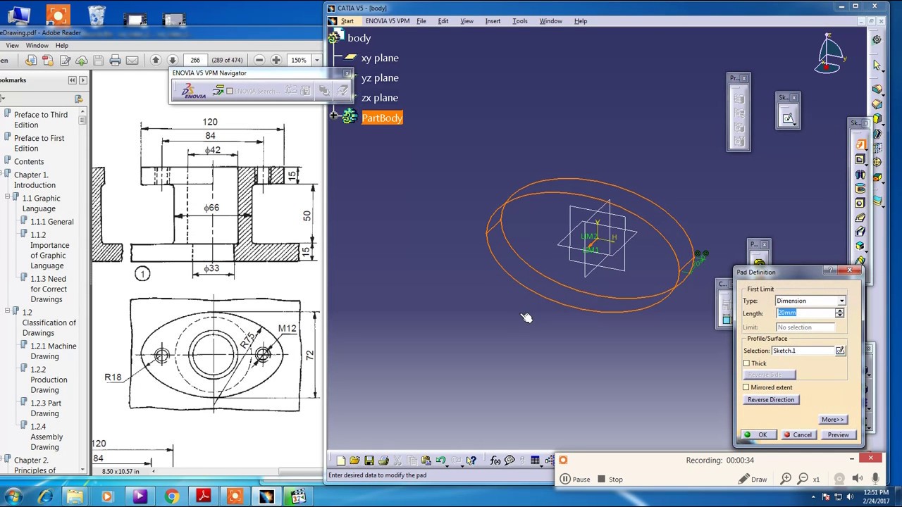 Stuffing Box  body  part1  Catia v5