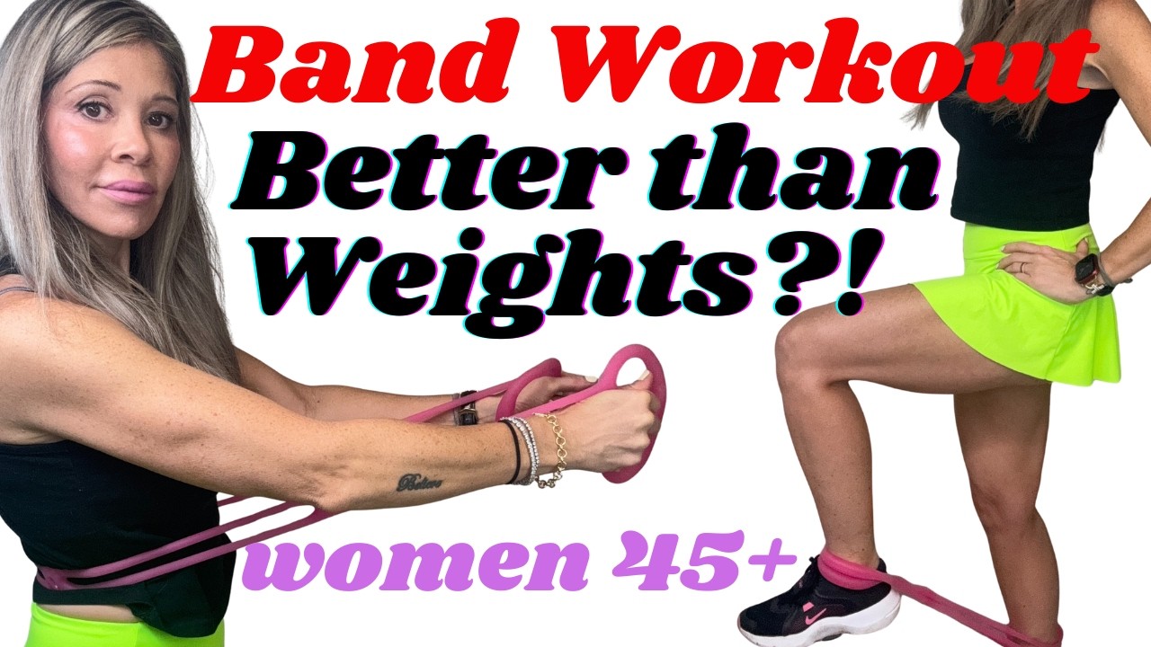 Full Body Band Workout | Burn Fat, Tighten Skin, Get Stonger Mind & Body (Women 45+)