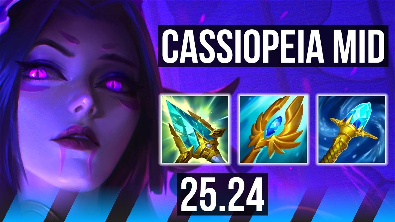 CASSIOPEIA vs AHRI (MID) | Good KDA: 16/2/9 | EUW Grandmaster | 25.24
