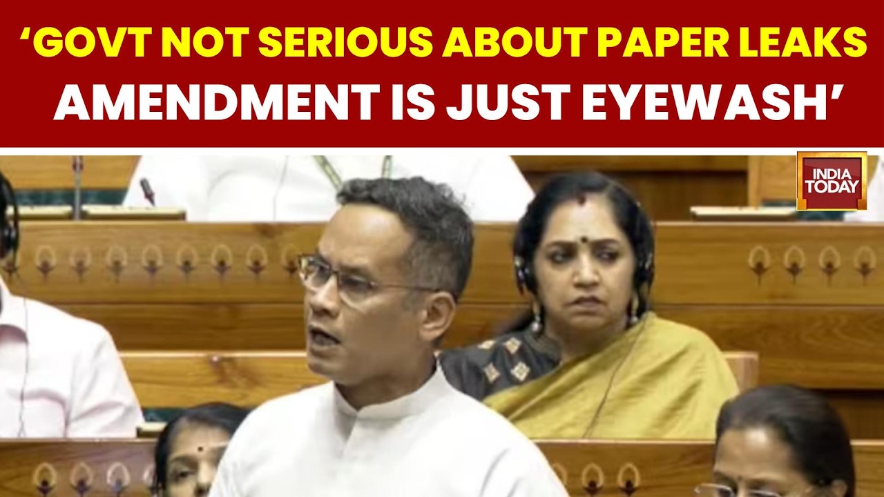 'No Meaningful Changes, Modi Govt Not Serious': Congress' Gaurav Gogoi On Anti-Paper Leak Amendment