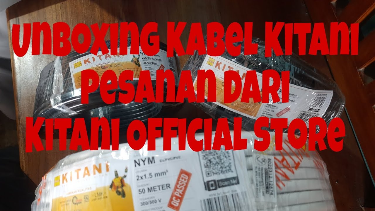 Unboxing Paket Kabel Merk Kitani  Pembelian Dari Shopee (Kitani Official Store) Mari Kita cek 😁