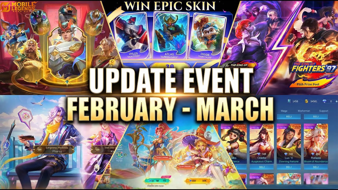 UPDATE EVENT FEBRUARI - MARET | TIGREAL COLLECTOR, KOF RESALE, ETERNAL SEASON MIYA FLORYN & MORE