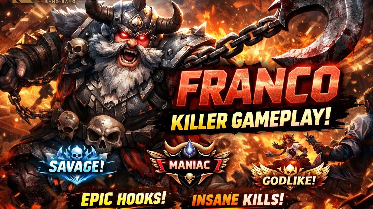 Franco OP Hook Gameplay 🔥 Enemy Ko Kheench Ke Finish!