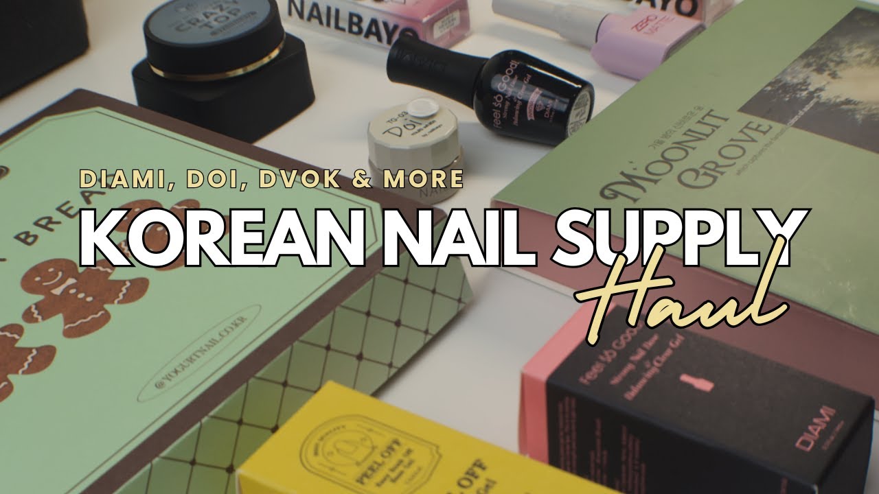 $350 Korean Nail Product Haul from Sweetie Nail Supply ✨ | The Best Korean Gel Polish for Fall 🍁🍂
