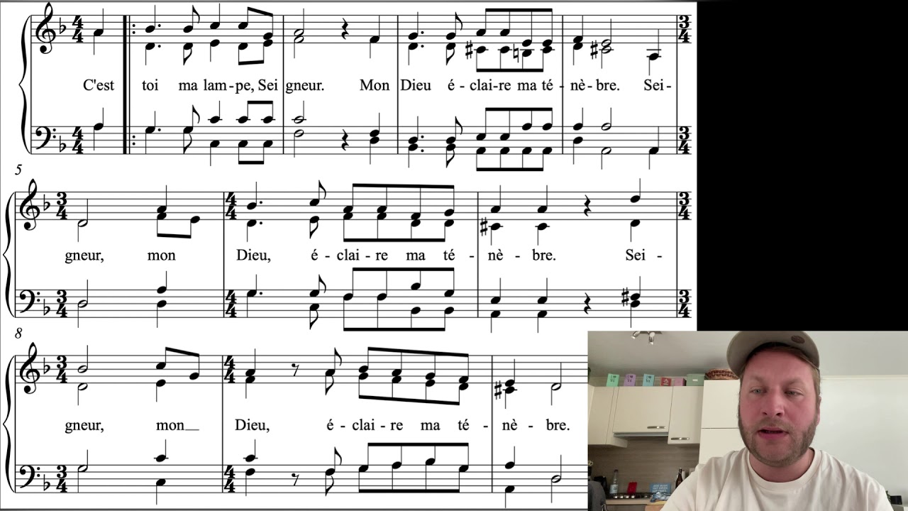 C‘est toi ma Lampe Seigneur Taizé Singen mit Falko