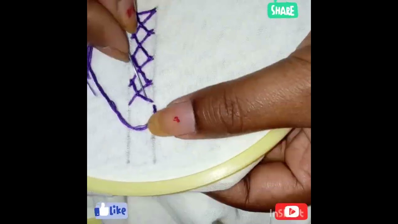 Diamond knot stitch.