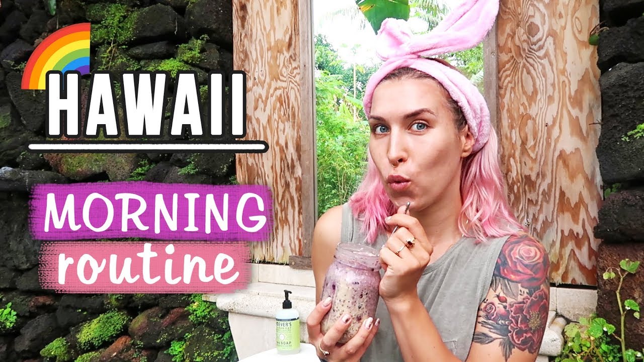 ♦ My Morning Routine na Hawajach 🌈 + maseczka DIY ♦ Agnieszka Grzelak Beauty