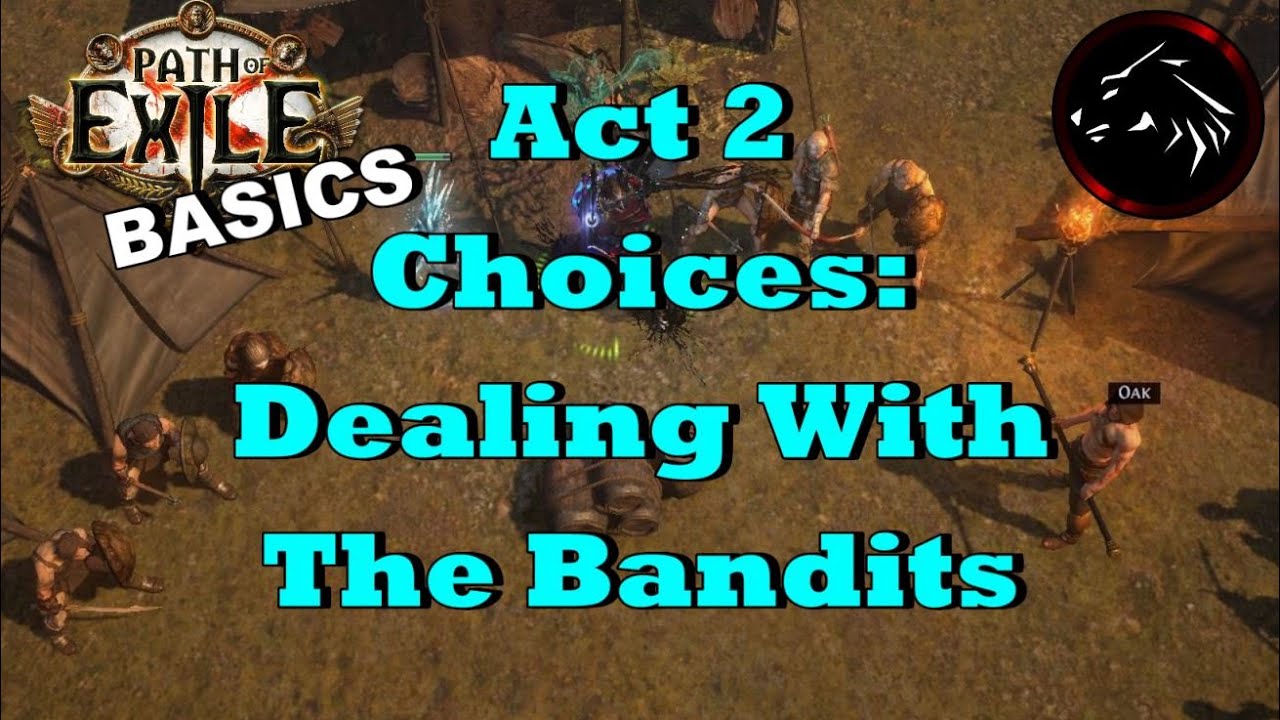 Path Of Exile Basics - Act 2 Deal With The Bandits & Respec Bandits Recipe