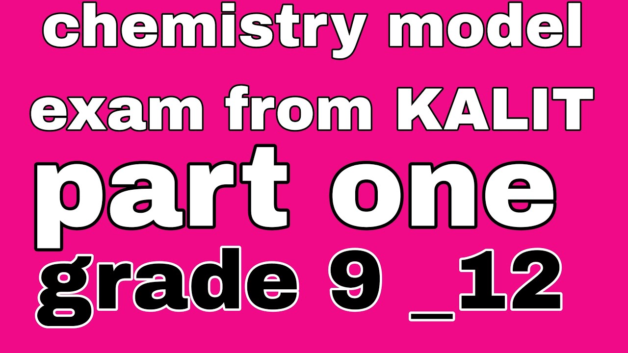 Chemistry model exam questions grade 9 _12 revision