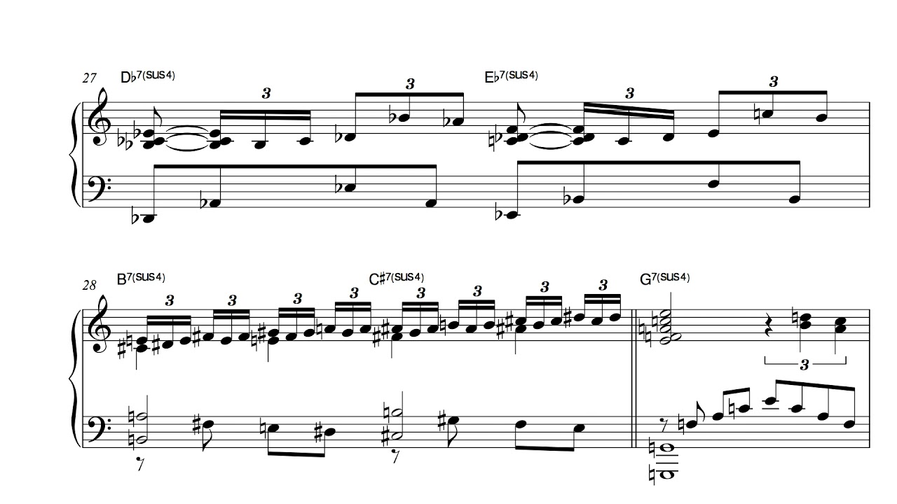 maroon romance (solo jazz piano sheet music)