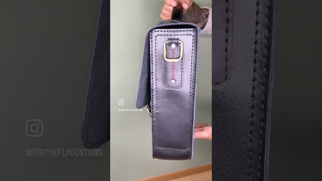 I Made A 1/1 Custom Leather Bag! 😱