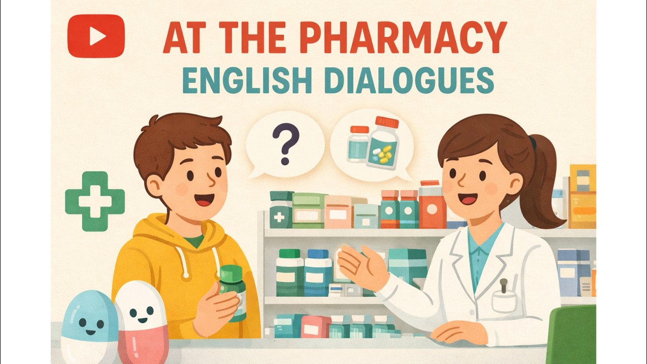 Daily English Conversations | At the Pharmacy Dialogues – Shadowing Exercise – Repeat After Me 💊💬🏥