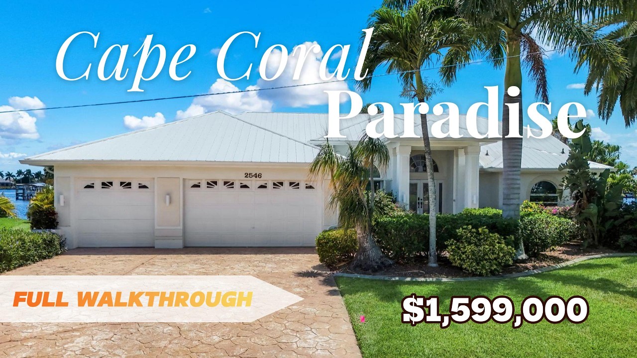 Luxury Waterfront Property in Florida / 2546 SW 45th ST, Cape Coral Full Tour #capecoral
