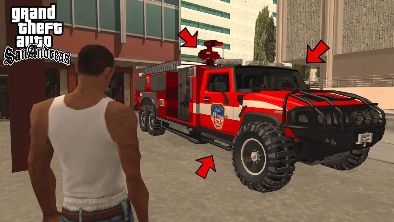 GTA San Andreas - NEW Firetruck (Hummer H2)