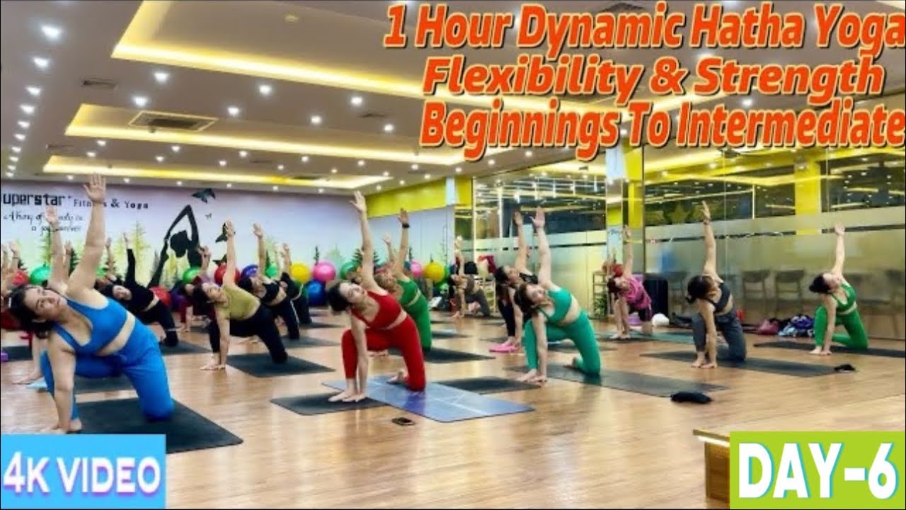 DAY-6 1 Hour Dynamic Hatha Yoga Flexibility & Strength | Master Ranjeet Singh Bhatia |