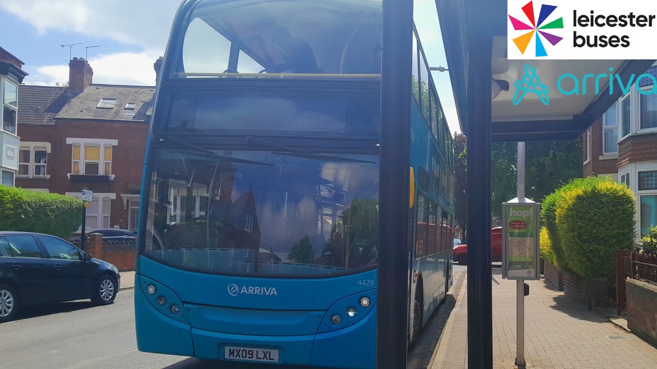 FULL ROUTE JOURNEY - Arriva Midlands Route 44A - Leicester to Wigston Magna l 4429 MX09 LXL