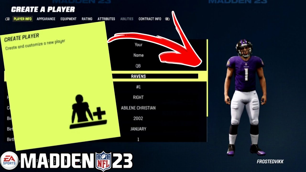Как создать СВОЕГО игрока в режиме франшизы Madden 23!