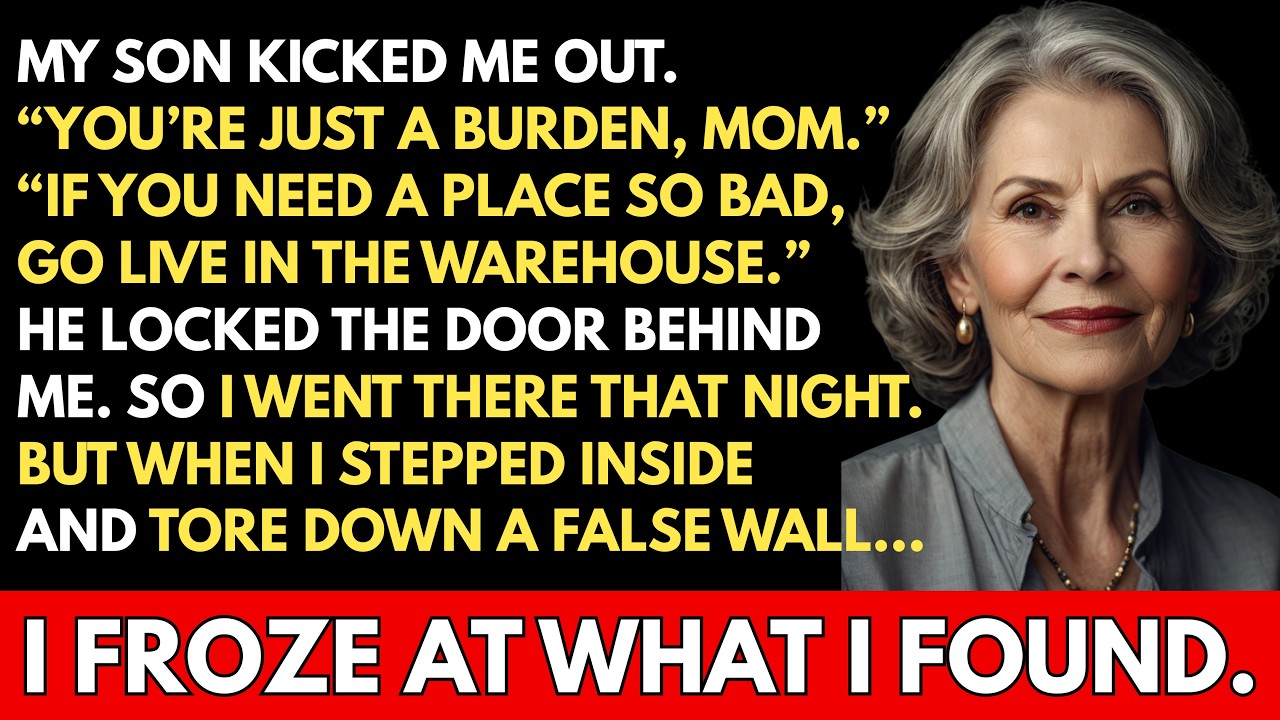 My Son Kicked Me Out And Said “Mom Only Deserves To Live In A Warehouse” — But When I Walked Inside…