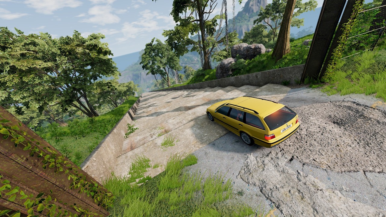 BeamNG.drive - Cars vs Stairs №1