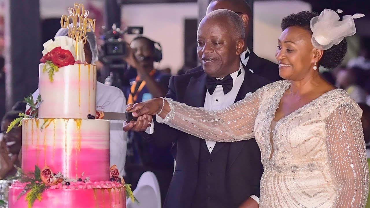 Museveni salutes Amama Mbabazi (Super Minister) for making 50 Years in Marriage with wife Jackie