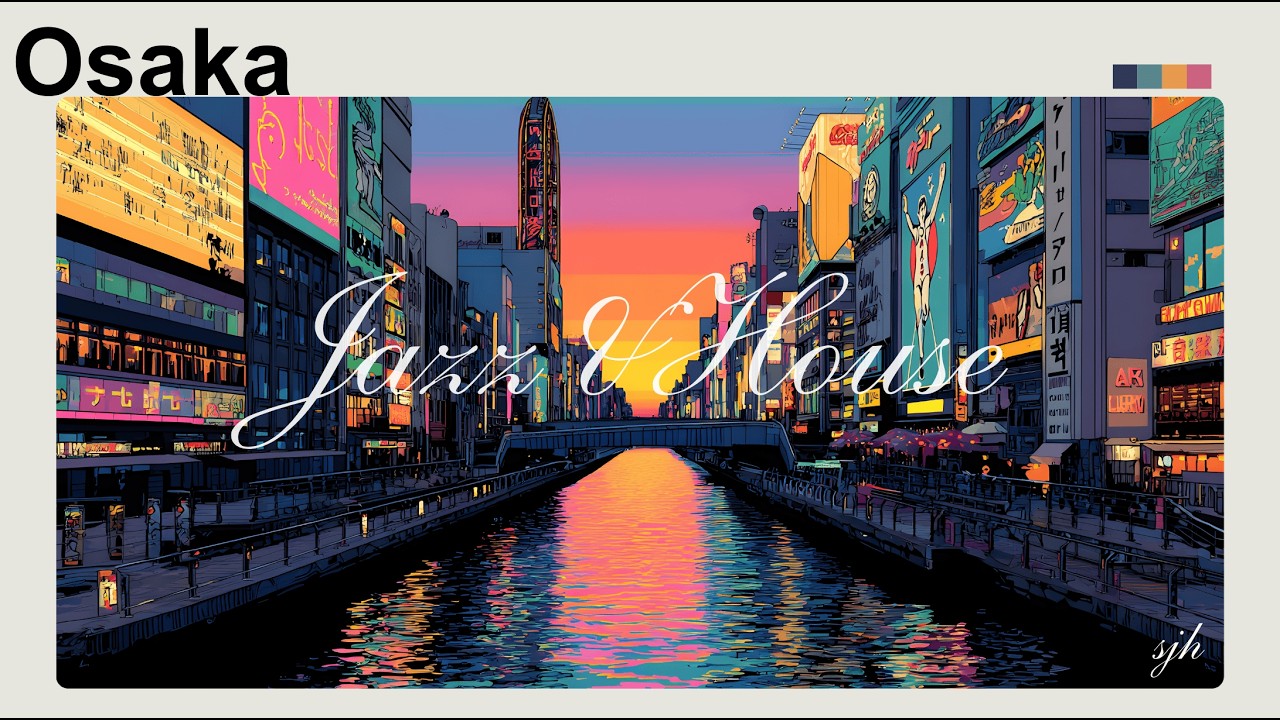 Jazz House Mix | (Osaka City Sunset) Bolden, Berlioz | Midnight Grooves & Urban Vibes