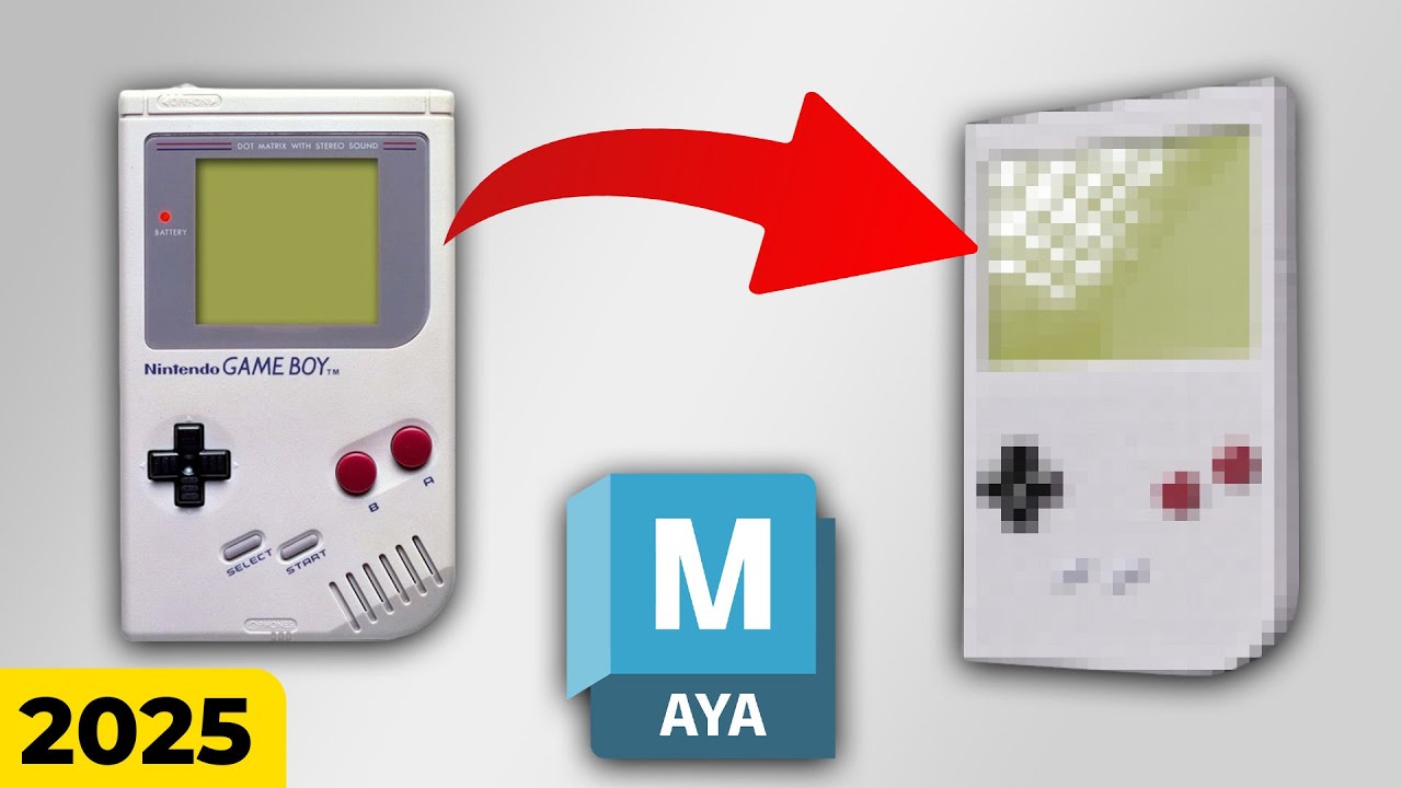 Créer une Game Boy Photoréaliste : Maya Tuto Complet