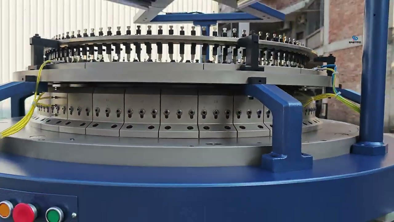 34inch single jersey 3 Thread Fleece knitting machine#circularknittingmachine #knittingmachine