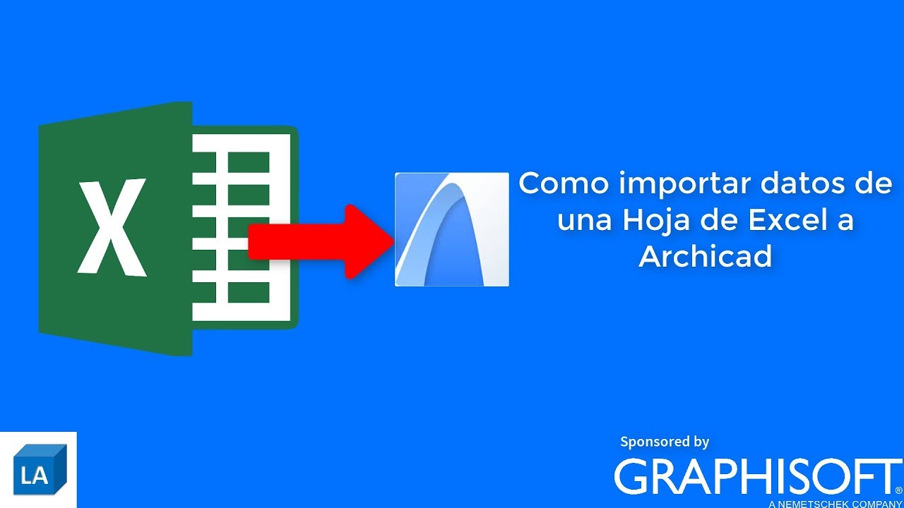 Como importar datos de una hoja de excel a Archicad #BIM #Excel #Archicad