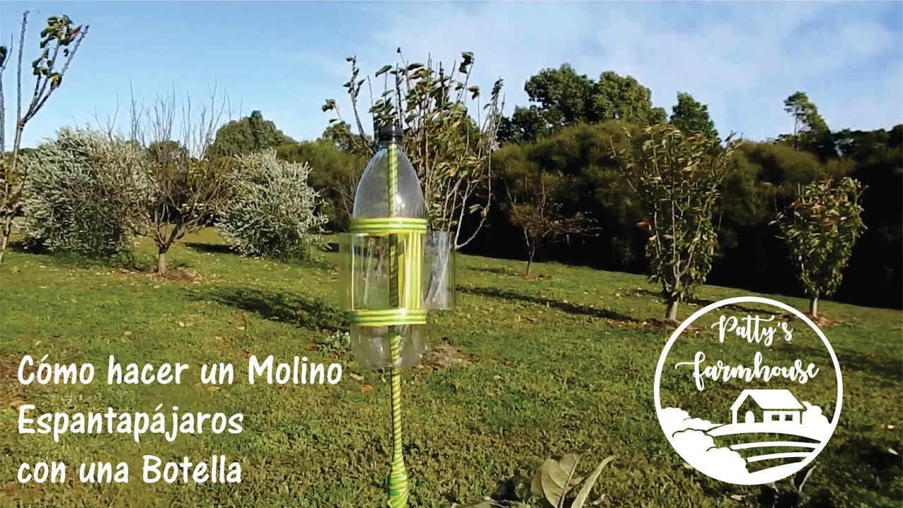 Cómo hacer un Molino Espantapájaros con una Botella