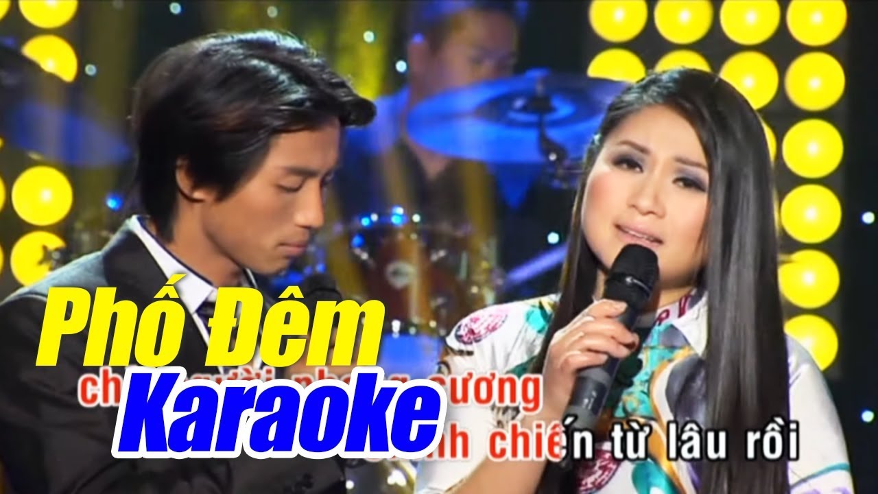 Karaoke Phố Đêm Song Ca - Đan Nguyên, Tâm Đoan (Beat Chuẩn)