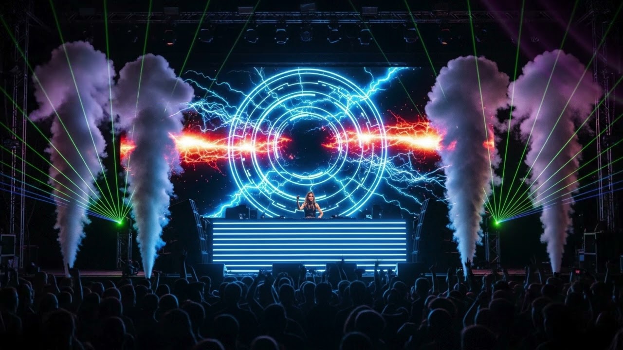 Next Level EDM Night 🌌 Female DJ | Massive Crowd & Cosmic Stage
