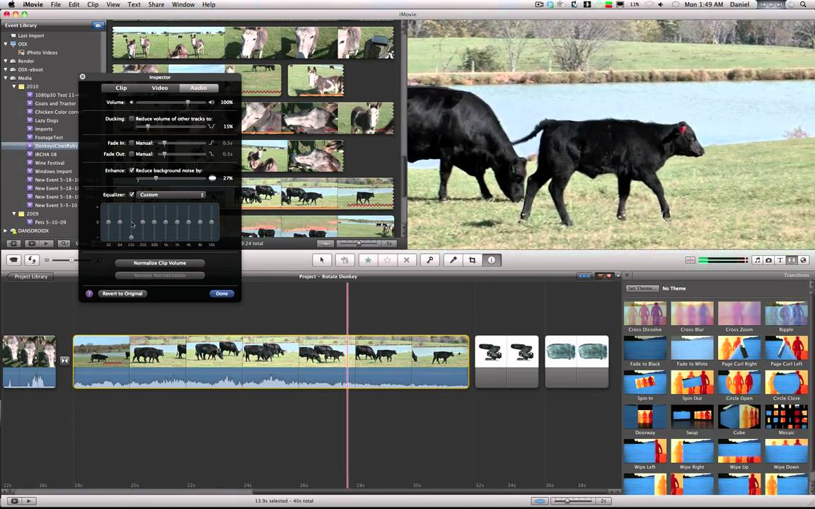 iMovie 11 Tutorial - Noise Reduction